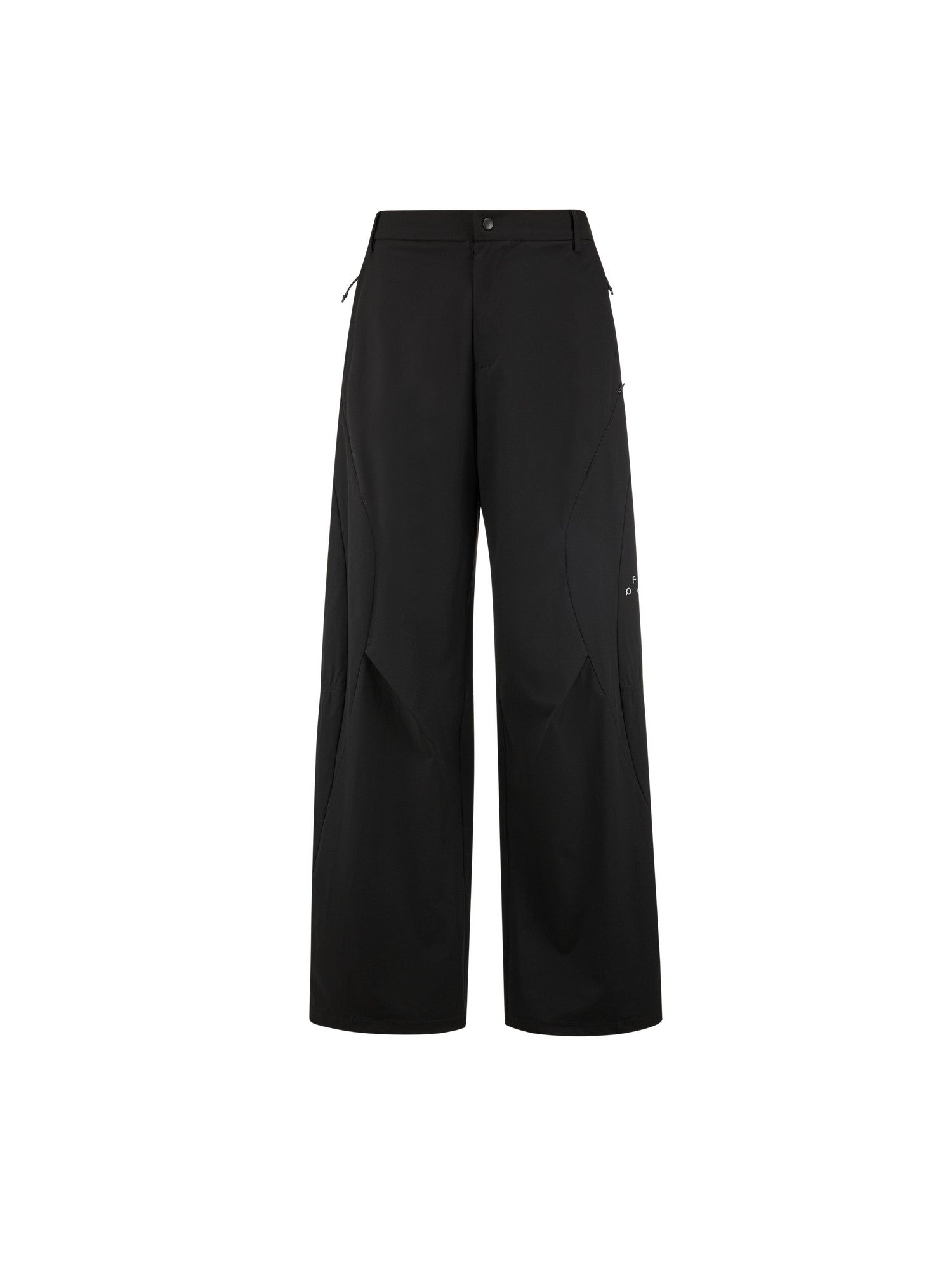 FPA Outdoor Structured Pleated Long Pants - Chinese Streetwear Loose Fit Summer Black Sports Casual Trousers