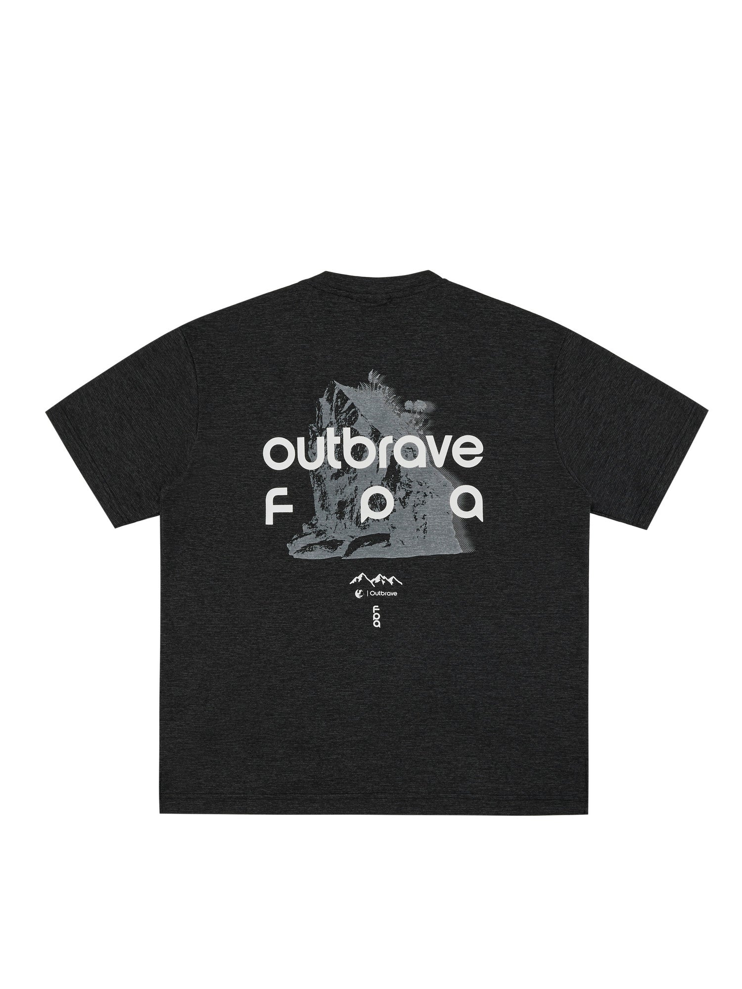 FPA Quick-Dry Breathable Mountain-Style Color-Block Print Short Sleeve Summer Sports Design Crew Neck Unisex Mid-Sleeve T-Shirt for Men