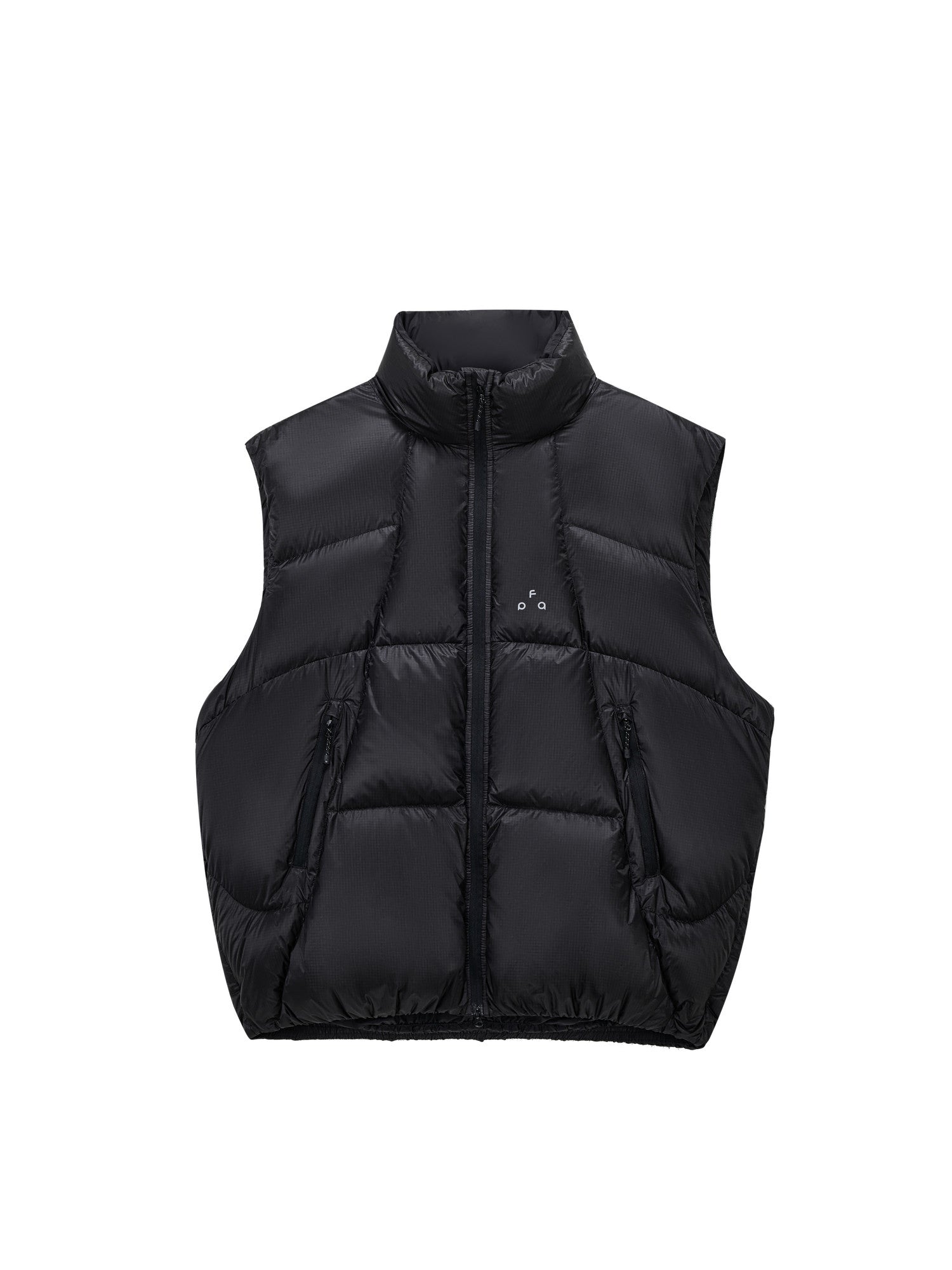 FPA Transparent Grid Stand Collar Down Vest - 2026 New Winter Thickened Warm Couple Sleeveless Down Jacket for Men