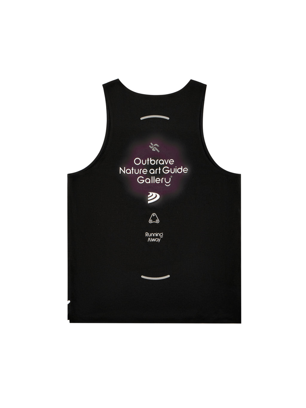 FPA Quick-Dry Mesh Taped Reflective Running Print Sleeveless Tank Top, Premium Design Summer Vest