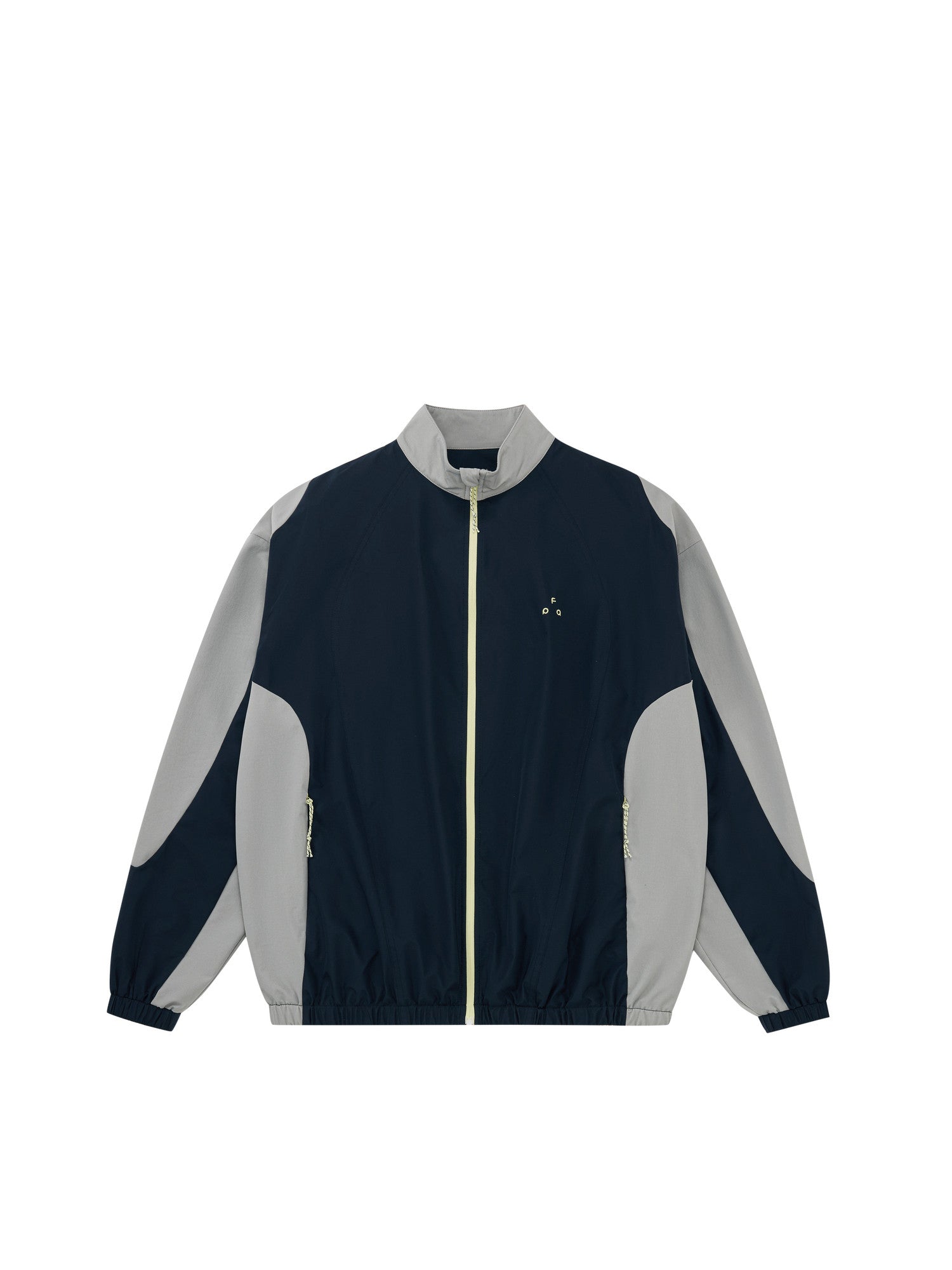 FPA Color-Block Sports Jacket Spring/Autumn Chinese Streetwear Retro Patchwork Couple Stand Collar Thin Loose Casual Outerwear