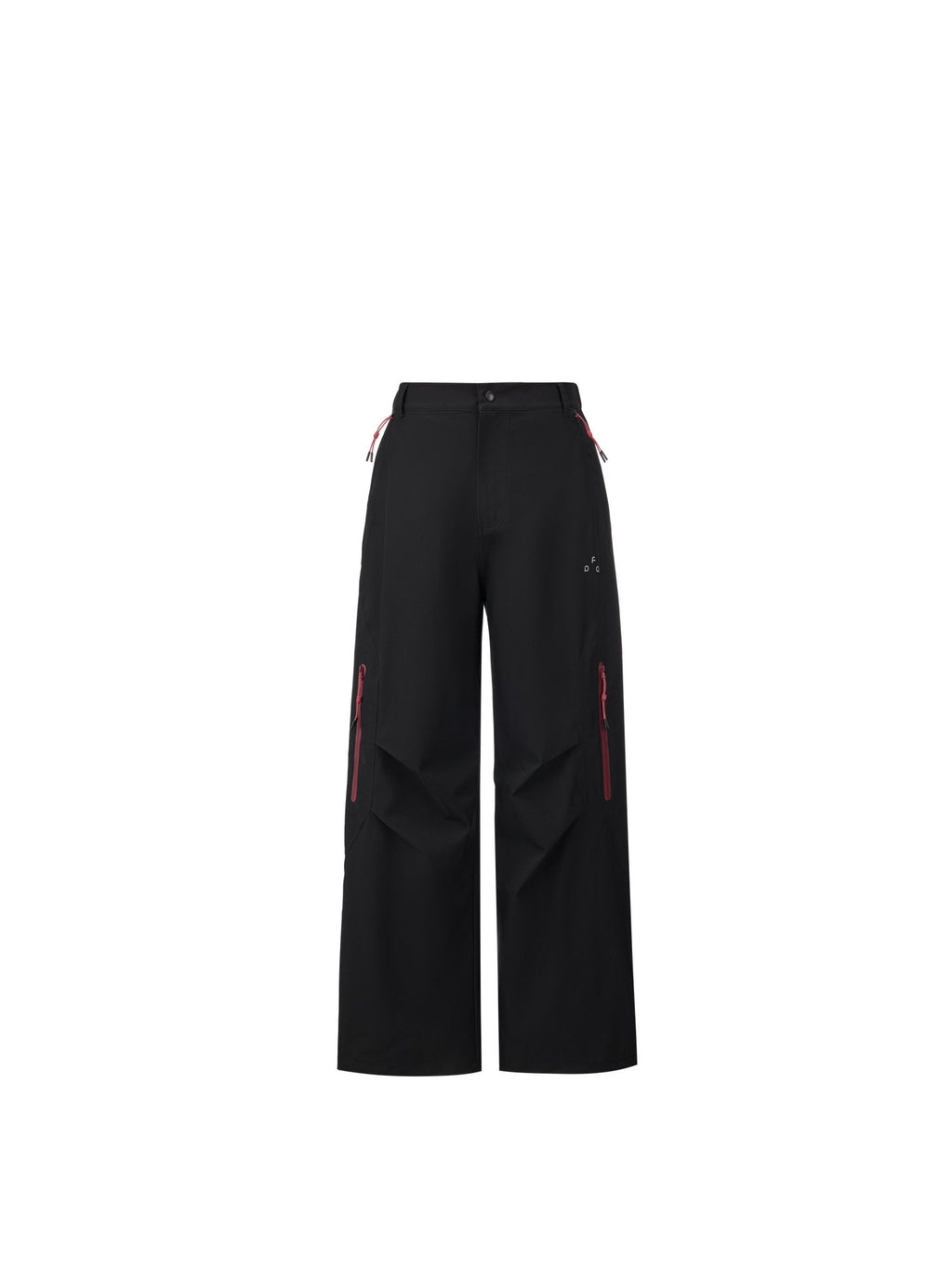 FPA Waterproof Abrasion-Resistant Contrast Zipper Trousers - Chinese Trend Outdoor Sports Mountaineering Windproof Straight-Leg Couple Casual Pants