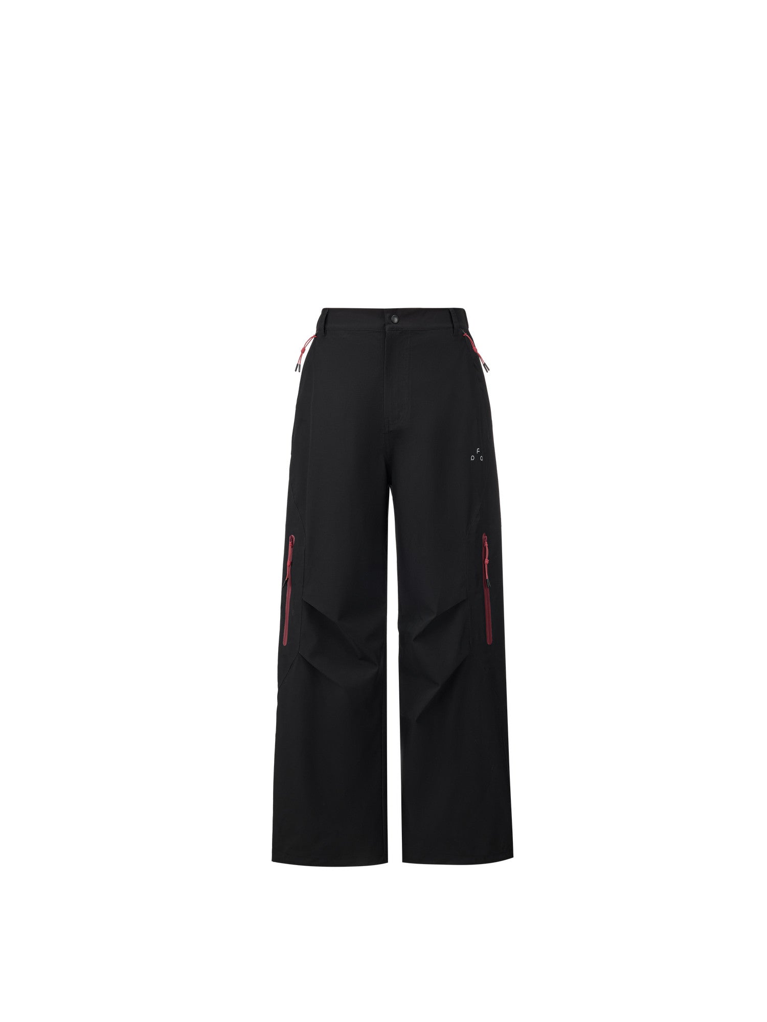 FPA Waterproof Abrasion-Resistant Contrast Zipper Trousers - Chinese Trend Outdoor Sports Mountaineering Windproof Straight-Leg Couple Casual Pants