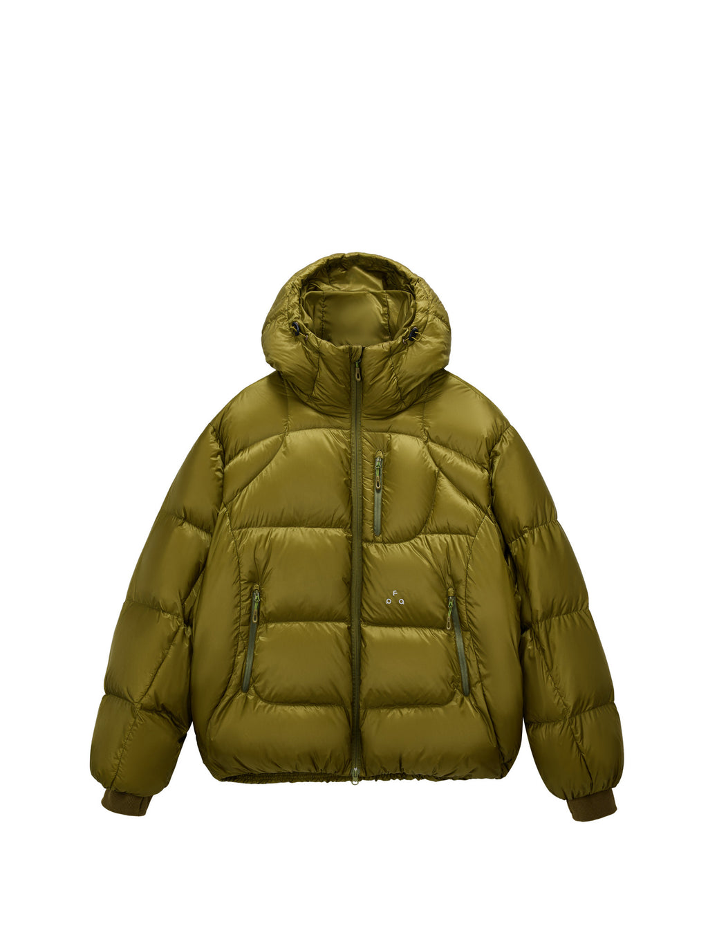 FPA 800FP 95% White Duck Down Cicada Wing Quilted Semi-Translucent Shiny Structured Hooded Down Jacket Winter Coat