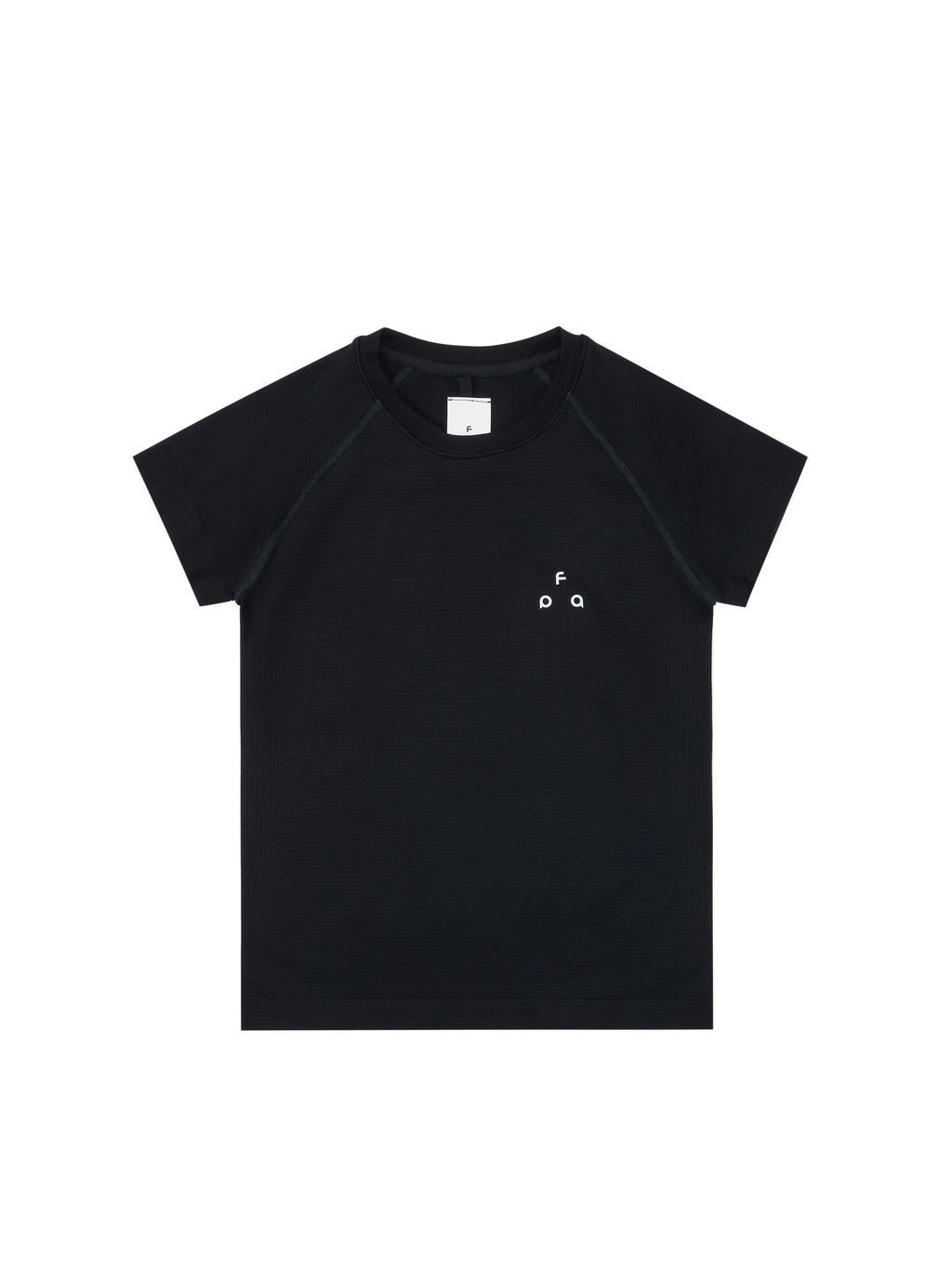FPA Seamless Athletic Outdoor T-Shirt for Women - Summer Basic Round Neck Slim Fit Short Sleeve in Black and White
