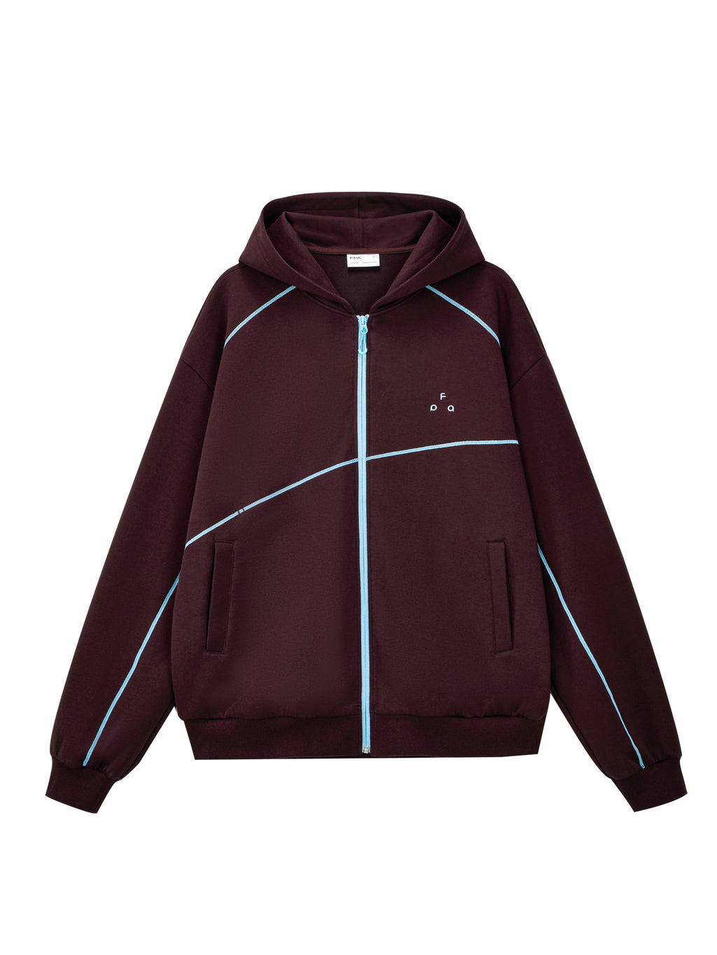 FPA Color-Block Hooded Sweatshirt Jacket 2026 Fall New Style Casual Sports Unisex Zip-Up Hoodie for Men