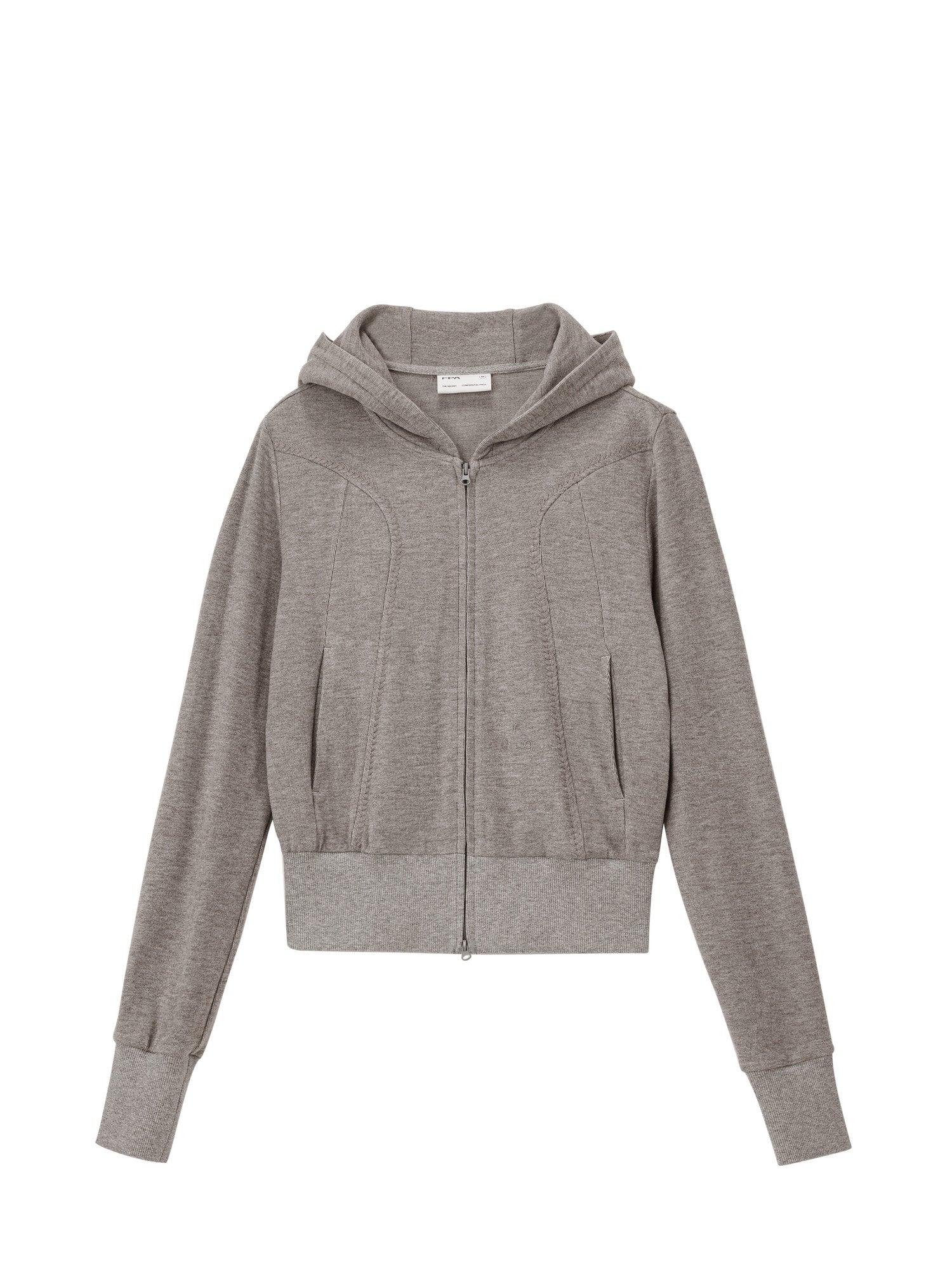 FPA Soft Hooded Cardigan Sweatshirt with Cinched Waist – Chinese Street Style Spring Casual Slim-Fit Jacket for Women
