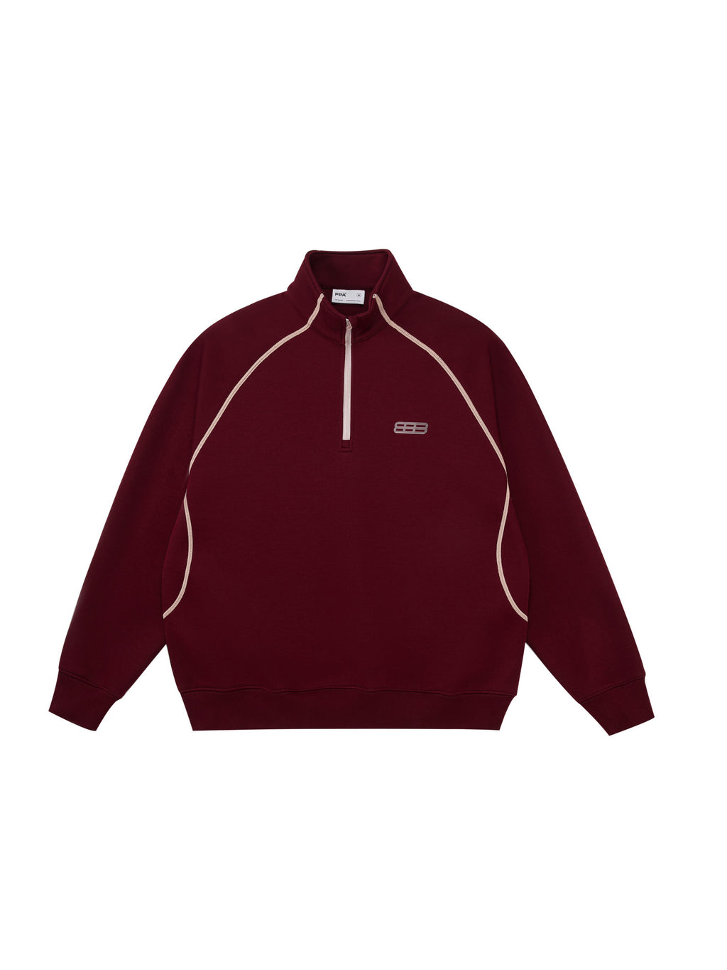 FPA Half-High Collar Thermal Air Layer Sweatshirt for Couples, Spring/Fall Half-Zip Heavyweight Pullover