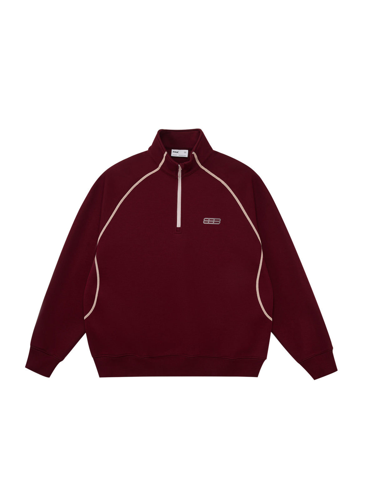 FPA Half-High Collar Thermal Air Layer Sweatshirt for Couples, Spring/Fall Half-Zip Heavyweight Pullover