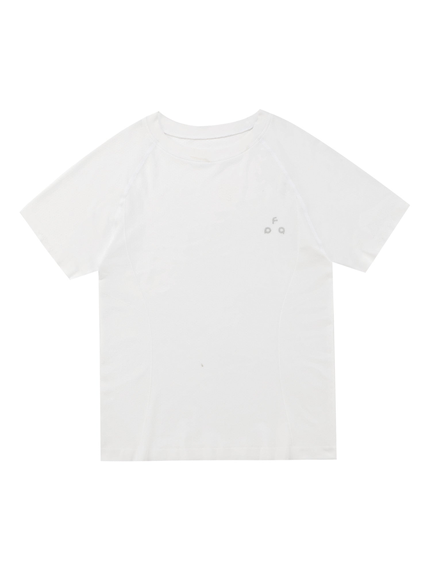 FPA Women's Seamless Knit Short Sleeve T-Shirt - Summer Slim Fit Crew Neck Outdoor Fitness Casual Logo Basic Tee
