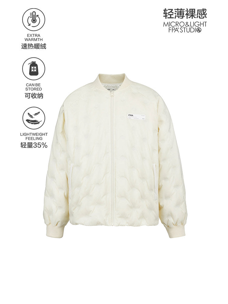 FPA Lightweight 90% White Duck Down Baseball Jacket – Chinese Streetwear Portable Down Coat