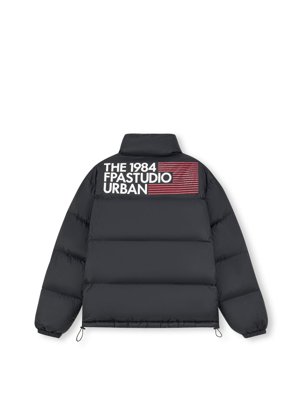 FPA Stripe Flag Sports Slogan Down Jacket – Winter Chinese Streetwear Loose Padded Coat
