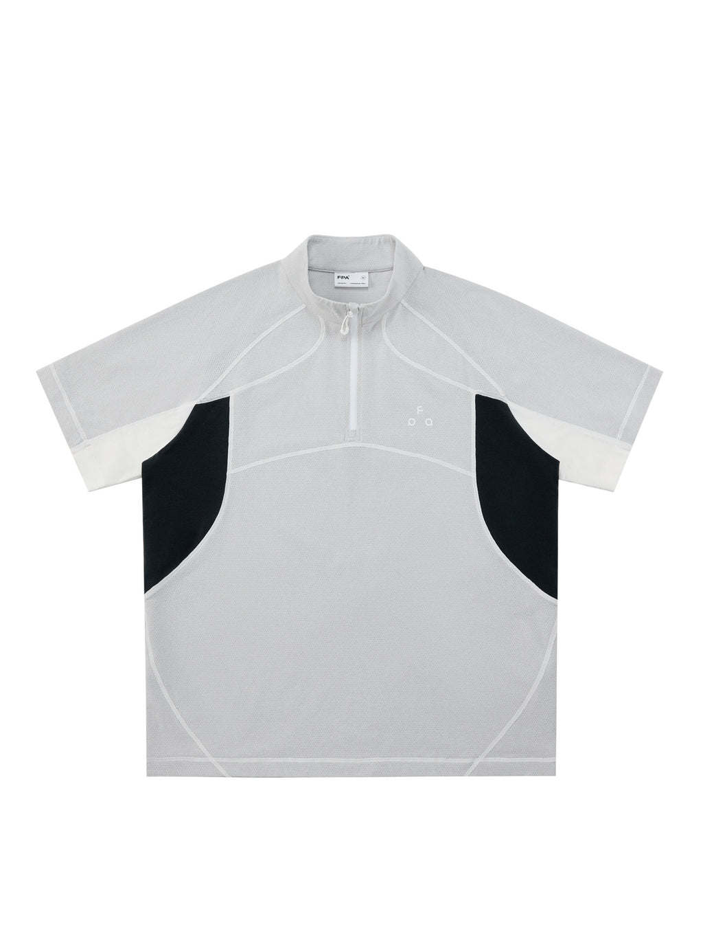 FPA7A Antibacterial Cycling Mesh Breathable Sports Contrast Stitch Short Sleeve Quick-Dry Cool Touch T-Shirt for Men